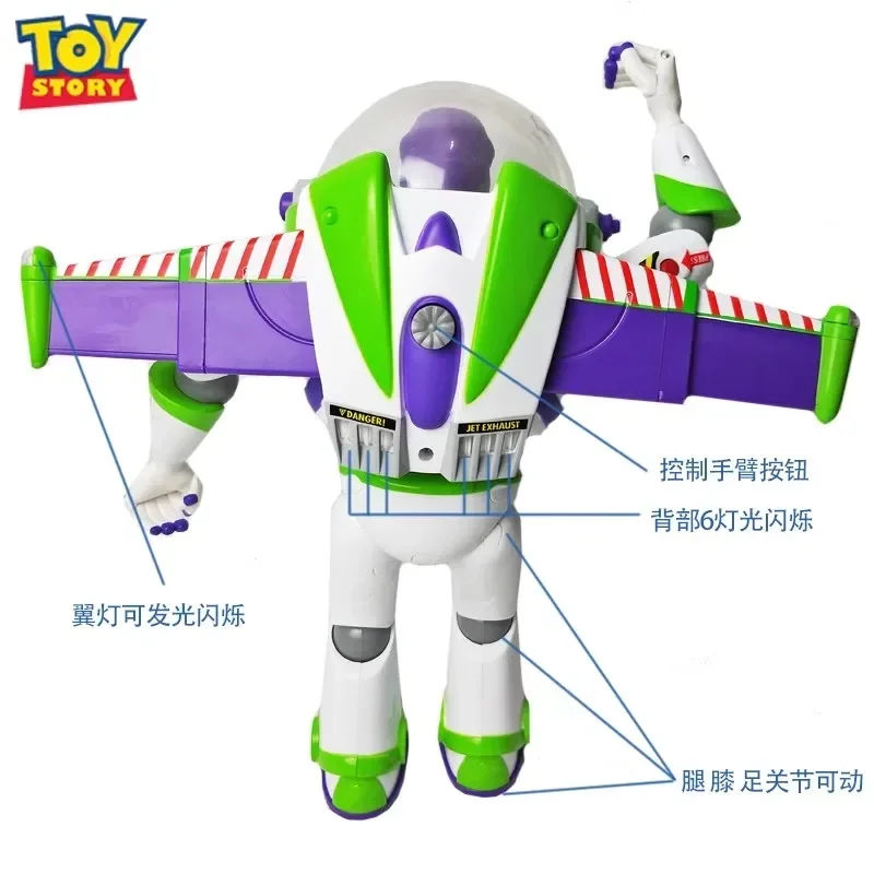 Disney\'s American Toy Story Buzz Lightyear Speaks With Sound And Light Catapulting Wings Can Move The Doll Deformation Figure