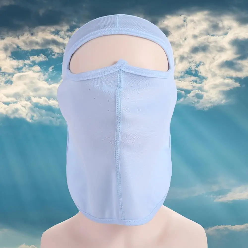 Face Scarves Sun Protection Face Cover Face Gini Mask Summer Sunscreen Mask Womne Neckline Mask Men Fishing Face Mask Ice Silk