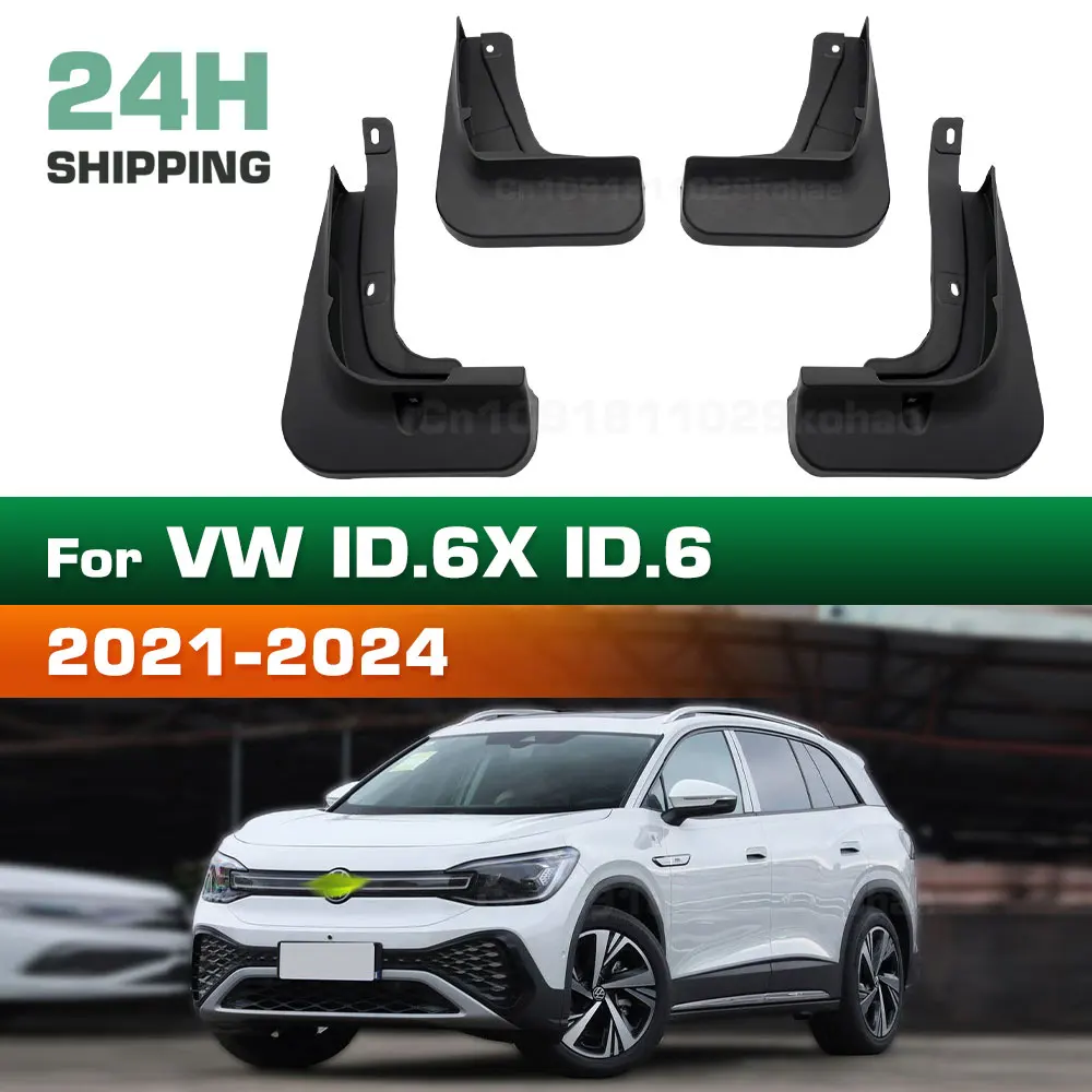 For Volkswagen VW ID.6X ID.6 2021 Fender Mudflaps Splash Guards Mudguards Mud Flaps car Accessories