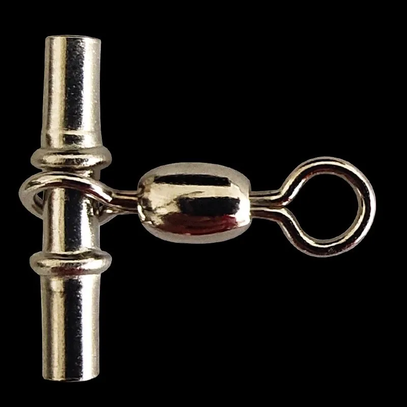 Émerillons à pression en acier inoxydable pour pêche à la carpe, connecteur solide, roulement à billes, accessoires de pêche, 100 pièces par lot