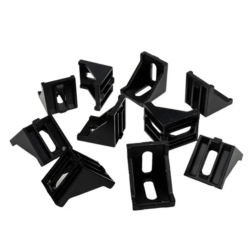 4040 Inside Corner Bracket Gusset for 4040 Aluminum Extrusion Profile 40x40x35mm with Slot 8mm,Black Tone Multiple combinations