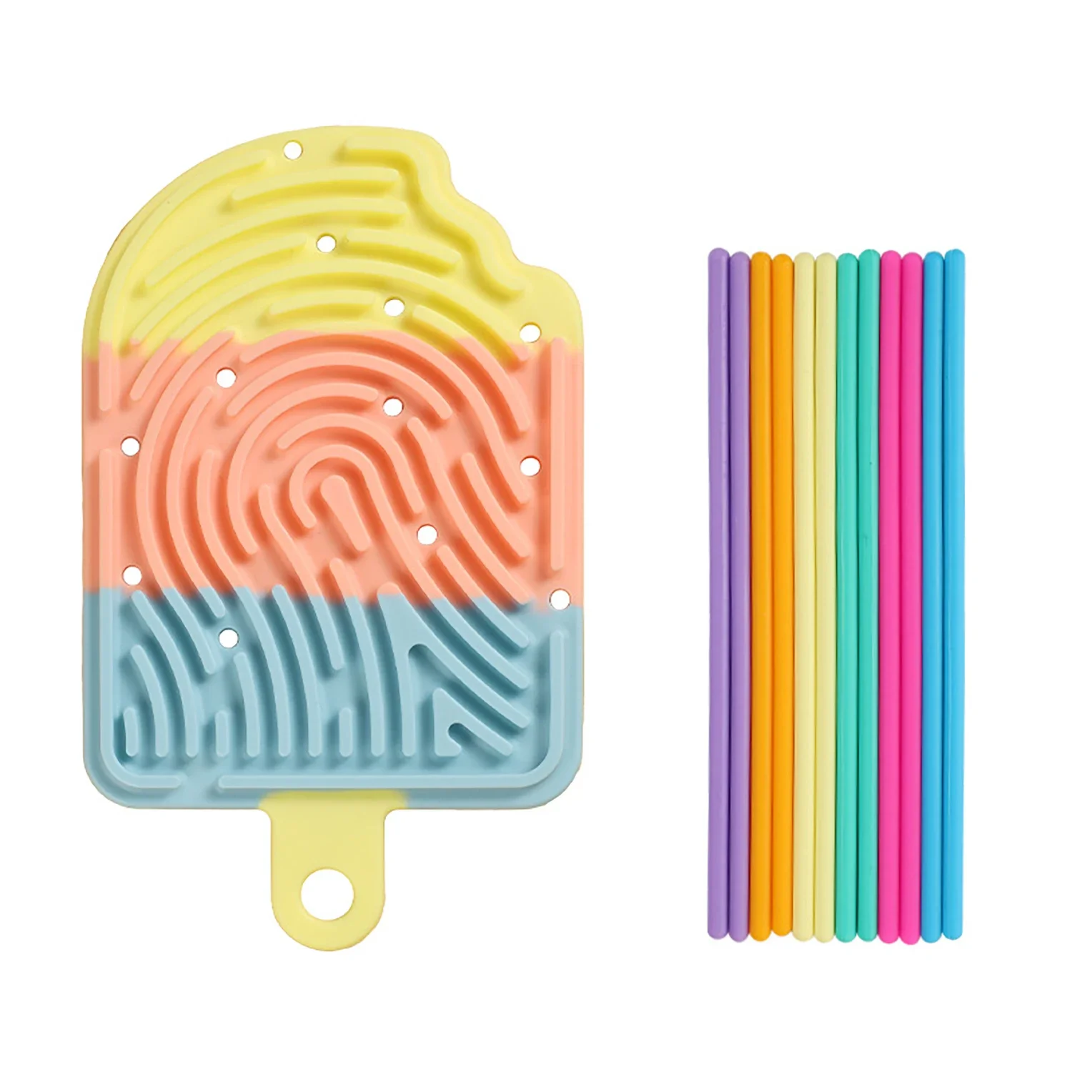 

Stress relief board ice cream silicone children's day puzzle toys sensory space activity board