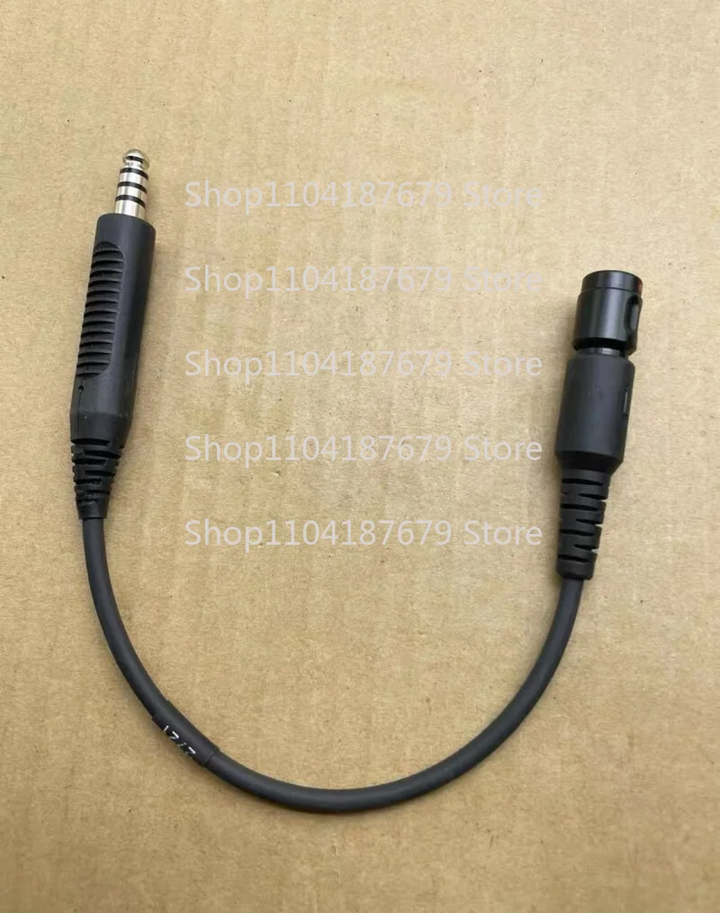 For Bose A20 Aviation Headset Small 6 pin to U174 Helicopter Big Plug Adapter.