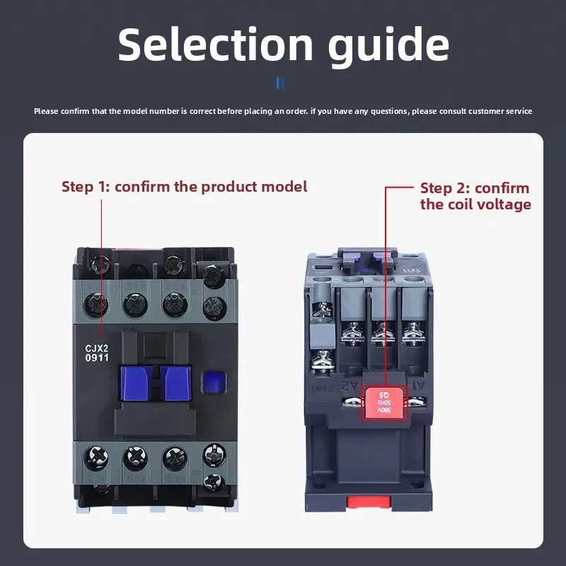 High Performance Magnetic AC Contactor, 3-Phase with Customizable Coil Voltage for Industrial Power Switching