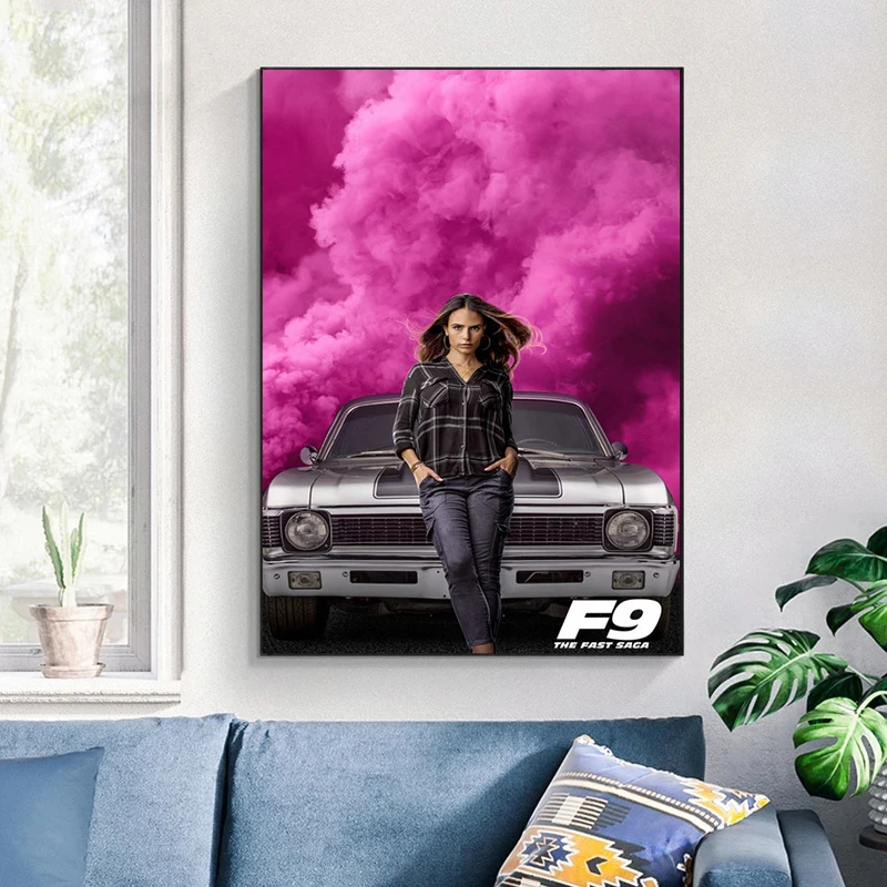 ملصق عصري سريع وغاضب 9 ملصق الفيلم صورة فنية سريعة وغاضبة 9 ديكور المنزل غرفة المعيشة الديكور الجماليات
