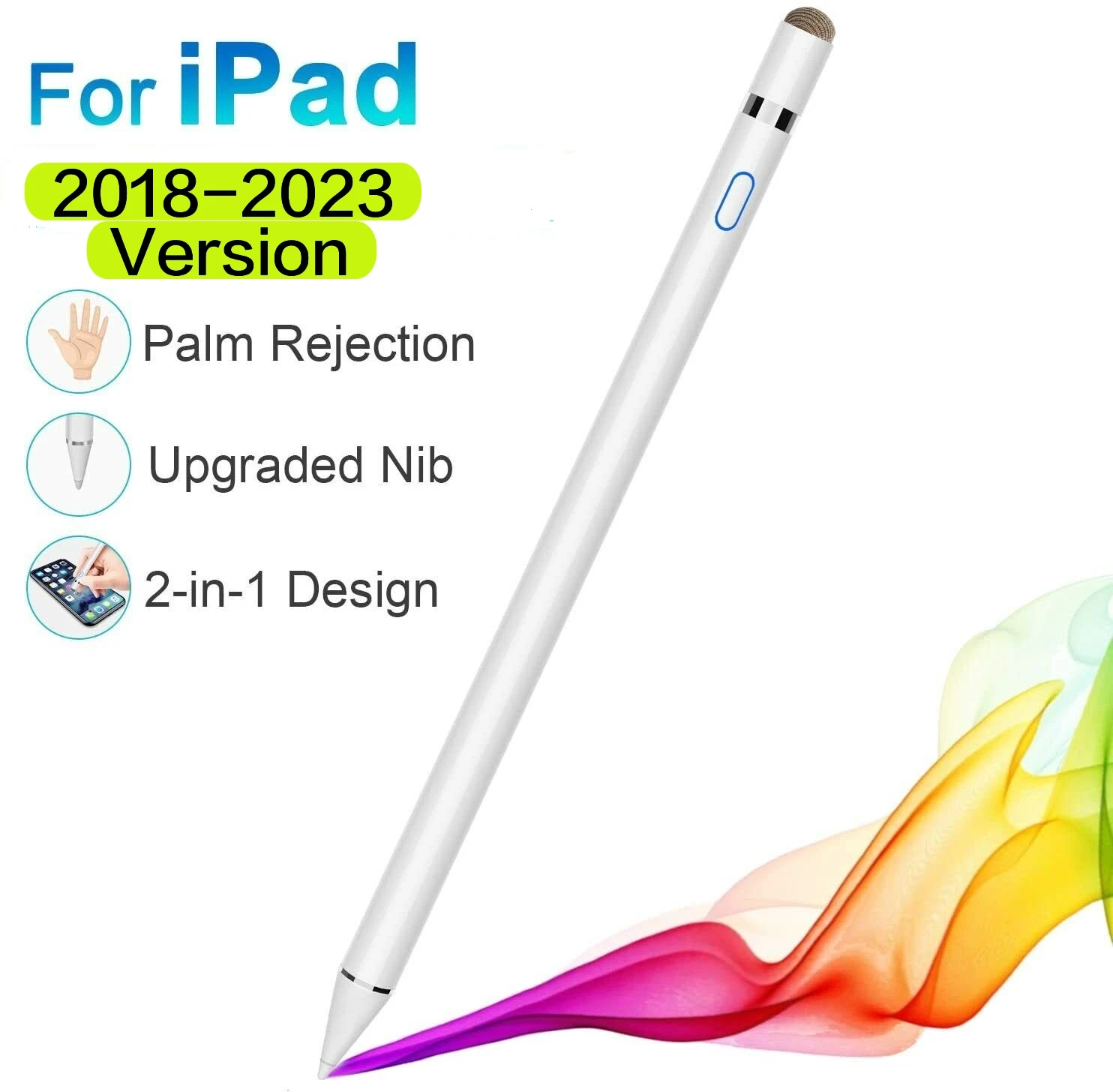 Stylus Potlood Voor Apple Ipad 10e/9e/8e/7e/6e Gen/Air 4/3/Mini 6/5/Pro 11 & 12.9 ''2018-2023