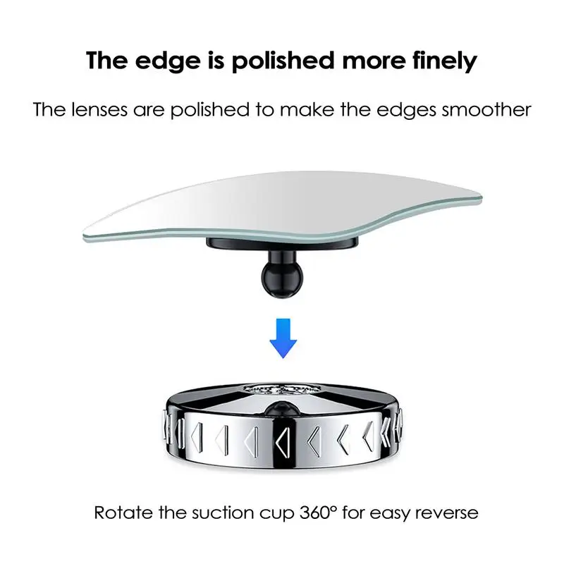 Blind Spot Mirrors Car Rearview Mirror Adjustable Wide Angle Front And Rear Wheels 360 Degree angle Enhanced Visibility For Auto