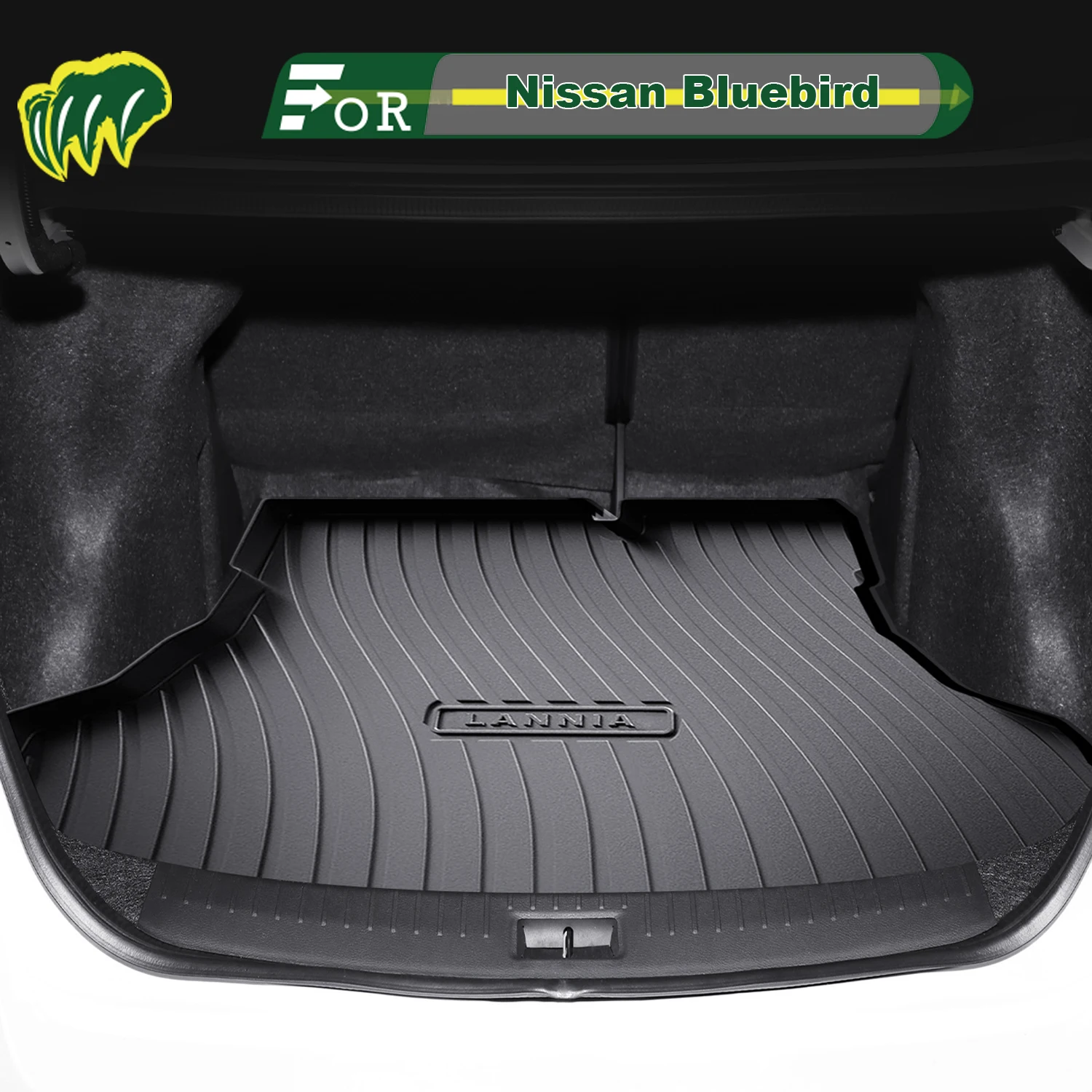 

For Nissan Bluebird 2015-2025 TPE Custom Fit Car Trunk Mat All Season Cargo Mat 3D Shaped Trunk Liner Rear Trunk Protection Mat