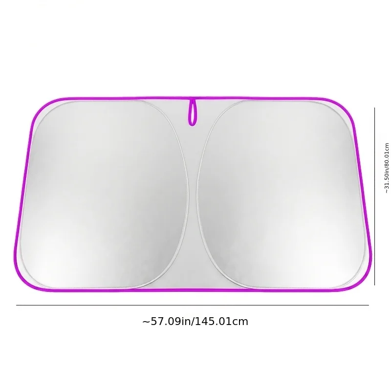 1-Piece Car Sunshade, Sun Protection and Heat Insulation Sunshade Curtain, Car Interior Sunshade, Front Windshield Cover, Car Window Sunshade Curtain