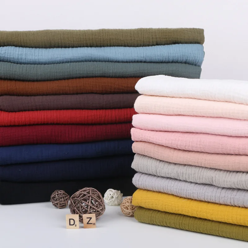 

100% Cotton Muslin Fabric for DIY Craft & Sewing Material Like Dress Towel Bedding Sets Cheesecloth Soft for Party Wedding