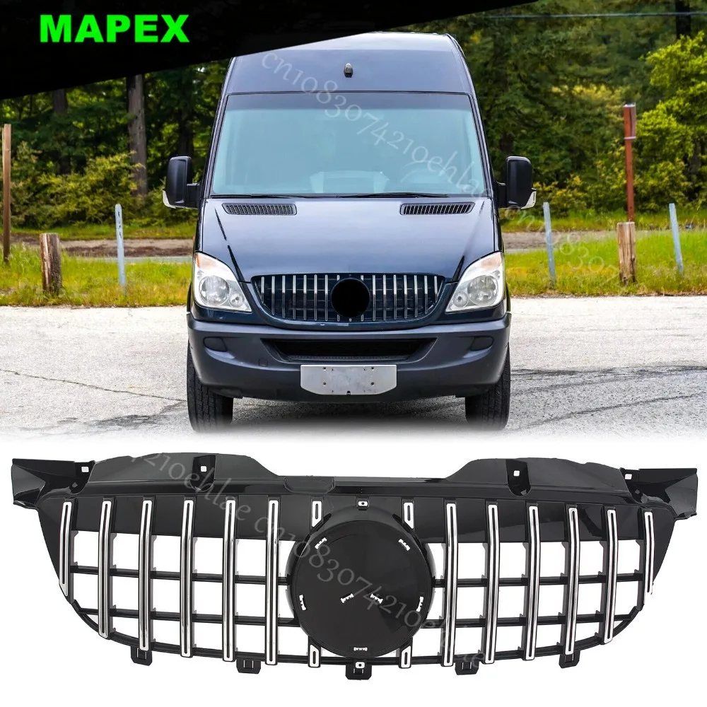 

For 2006-2013 Mercedes Benz W906 Sprinter 2500 3500 Front GT Style Grille Chrome