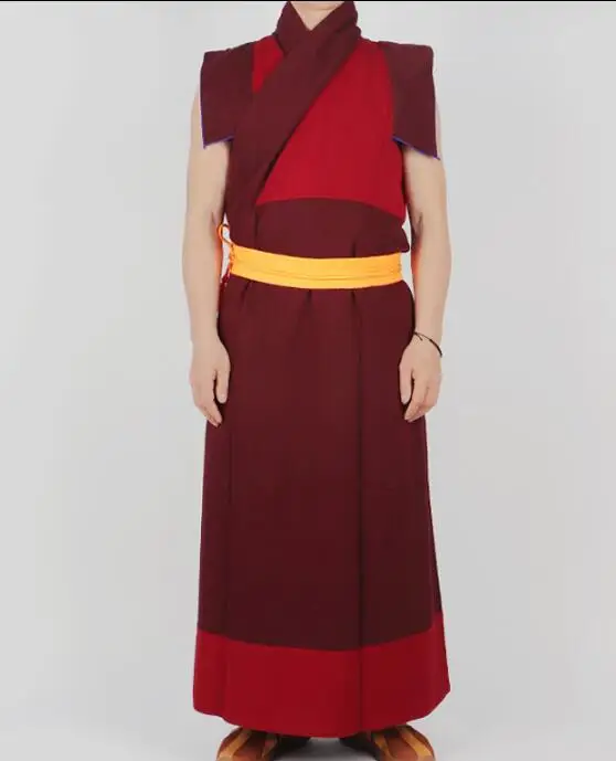 

Chinese Tibetan Lama Nepalese Buddhism Monk Robe Spring Long Vest Suit
