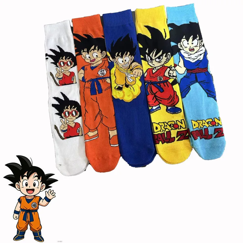 1/2/3/5 Paar Seven Dragon Ball Cartoon Anime gestrickte, atmungsaktive Cosplay-Kniestrümpfe, Unisex