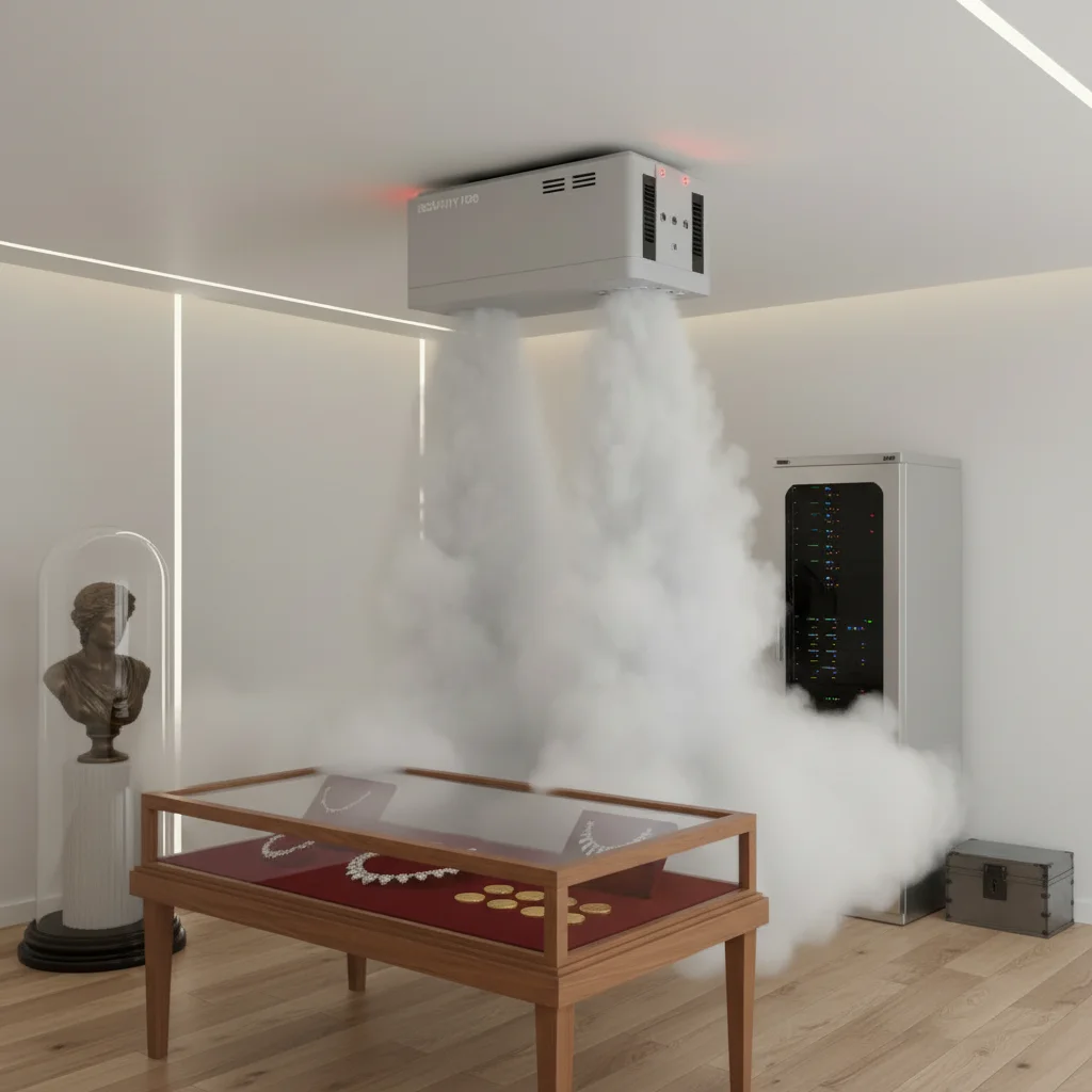 High Output Security Smoke Alarm System With Multi Trigger Modes Loud Siren Strobe For Large Rooms