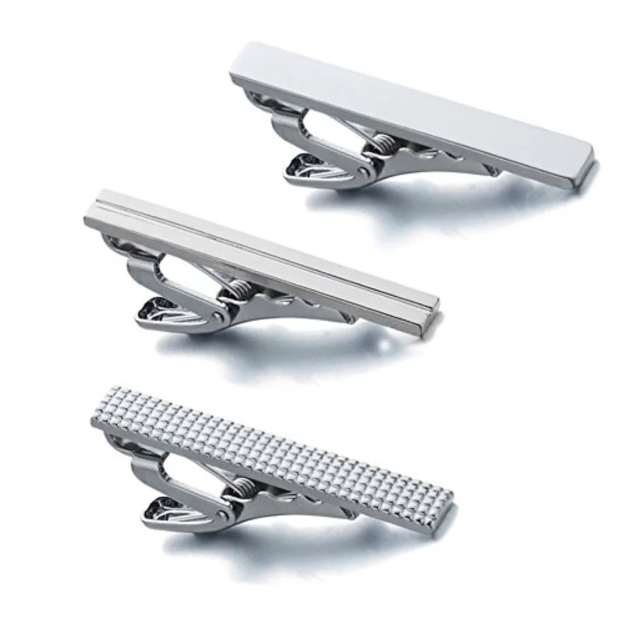 أزياء رجالية مصنوعة من خليط معدني 1.5 مشبك ربطة عنق ضيق مكون من 3 قطع للارتداء الرسمي لاجتماعات العمل والمناسبات المسائية أنيق Mi