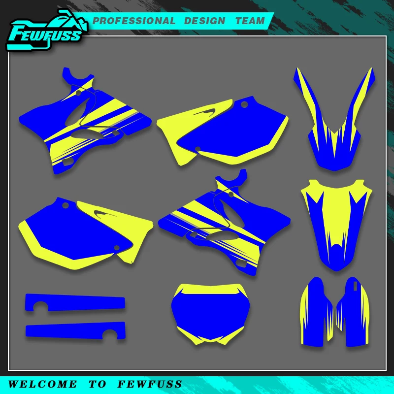 Fewfuss For YAMAHA YZ125 250 2002 2003 2004 2005 2006 2007 2008 2009 2010 2011 2012 2013 2014 Motorcycle Decal Sticker