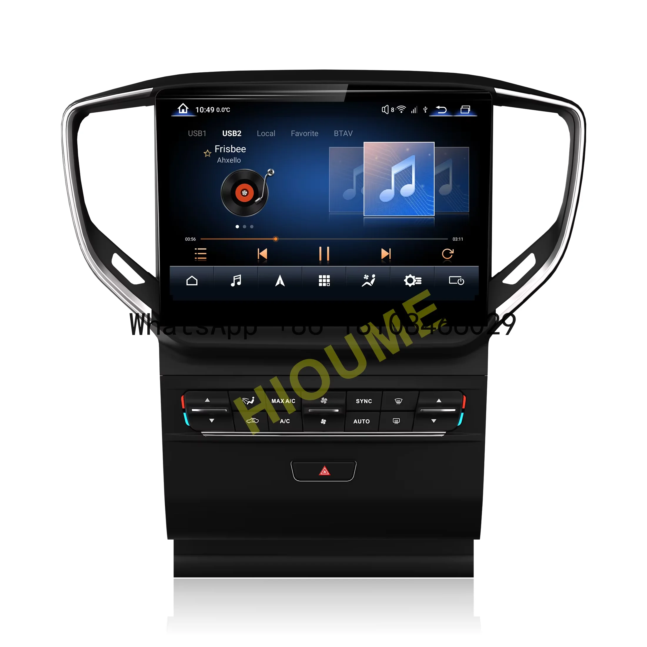 

8+128G 10.26 Inch Android 13 Qualcomm 8 Core Multimedia Player Radio Carplay for Maserati Ghibli 2014-2020 GPS Navigation Stereo