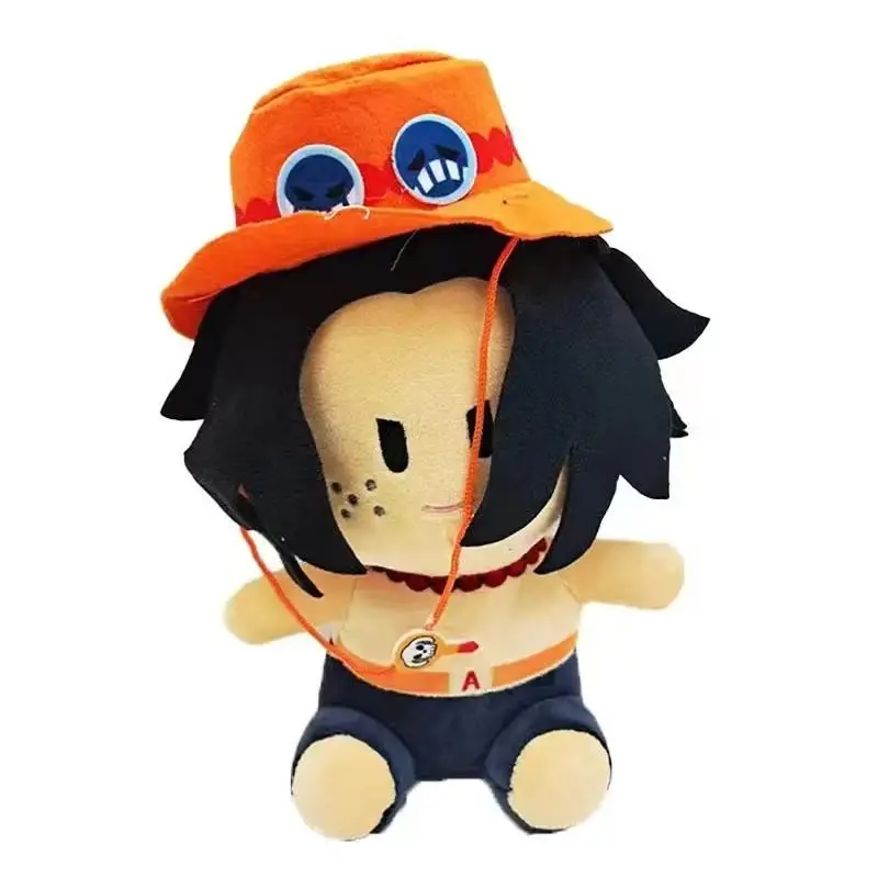 Anime Plush Doll One Piece Kawaii Boys Decorate Doll Pp Cotton Filling Pillow Surrounding Toy Cartoon Gift Wholesale