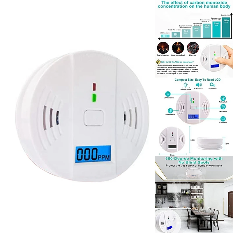 Carbon Monoxide Detector, Carbon Monoxide Alarm For Home, Warehouse, Carbon Monoxide Alarm Detector