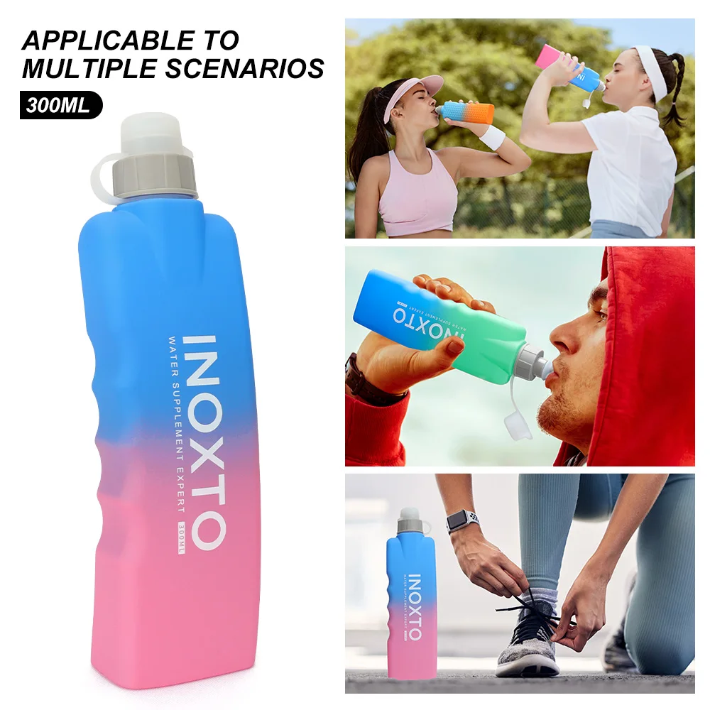 Sports Water Bottle 300ML Protein Shaker Outdoor Travel Portable Leakproof Drinkware Plastic Drink Bottle BPA Free