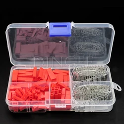 50set 2.54mm JST SYP 2P 2Pin Female & Male Red Plug Housing Crimp Terminal Connector Kit JST-SYP-2A for RC Lipo Battery