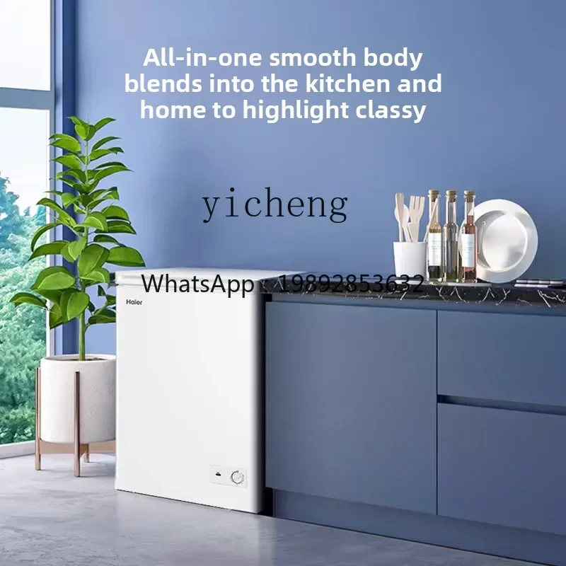 100L freezer commercial small household refrigerator first-class energy efficiency refrigeration single temperature frost