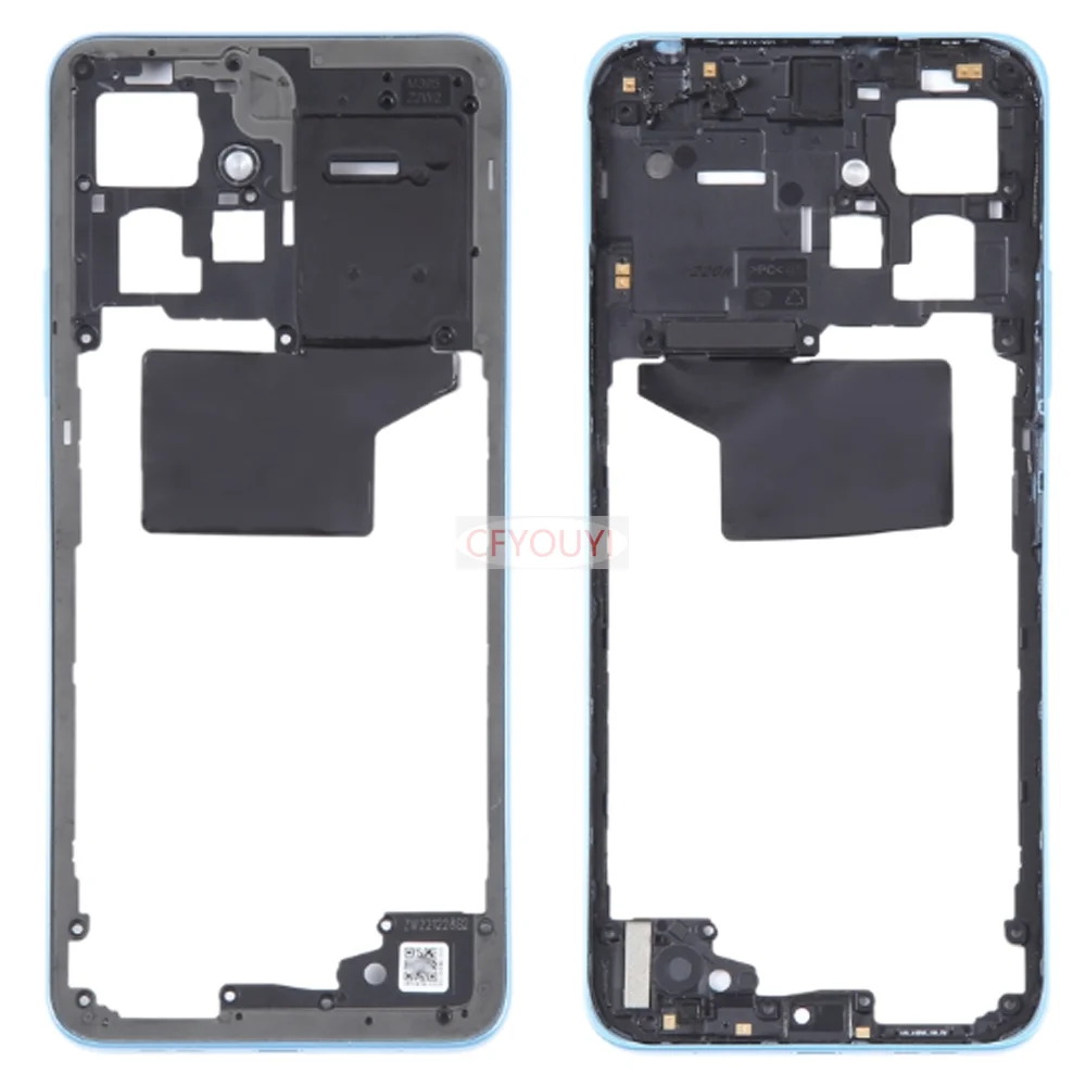 Middle Frame Housing For Xiaomi Redmi Note 12 4G middle Frame Faceplate Back Housing Replacement image 3