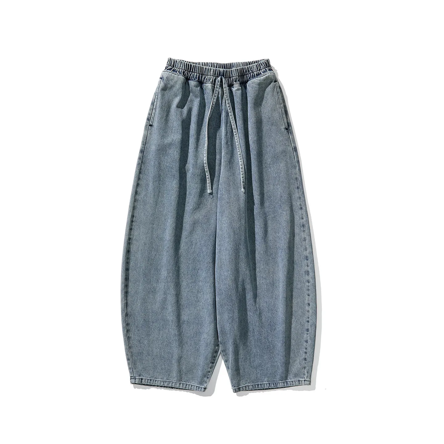 

Japan Style Retro Cargo Casual Denim Pants Men Wide Leg Jeans Mens Cotton Straight Streetwear Loose High Street Jean Trousers