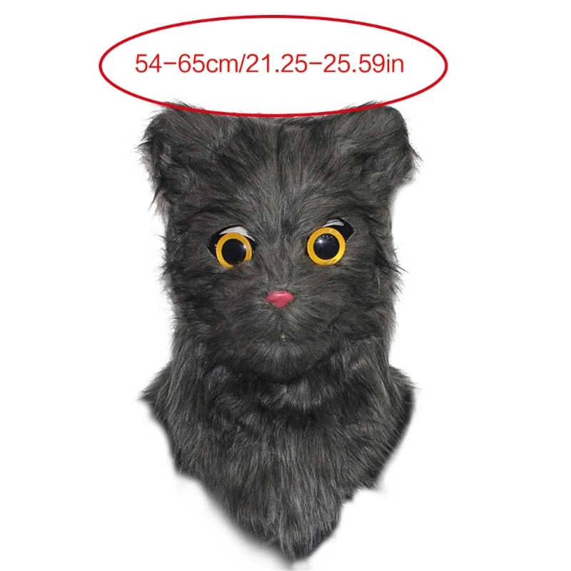 chuyển được Miệng Mặt nạ Mèo Trang phục Cosplay Miệng Mover Động vật Mặt nạ Sang trọng Lông thú giả Mặt nạ mèo cho bữa tiệc