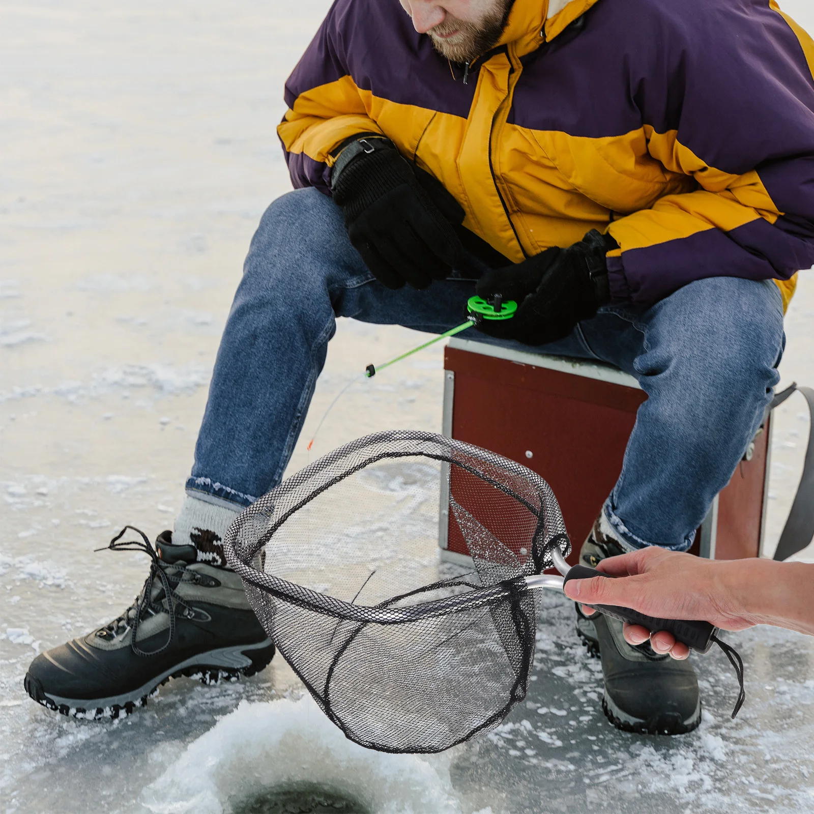 

1pc Fishing Net Portable Lightweight Floating Fish Landing Net For River Trout Saltwater Catfish Pond Surf Kayak Gear Tool