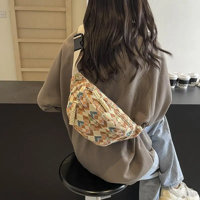 Roomy Bohemian Chest Bag for Women Perfect for Holding Essentials during Day Trips