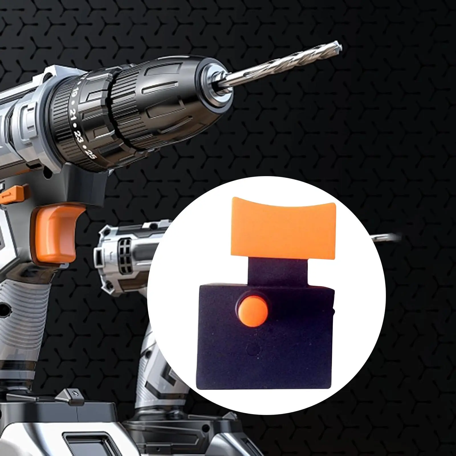 

Переключатель электроинструмента с двойным проходом и двойным разрывом. Прочная компактная насадка.