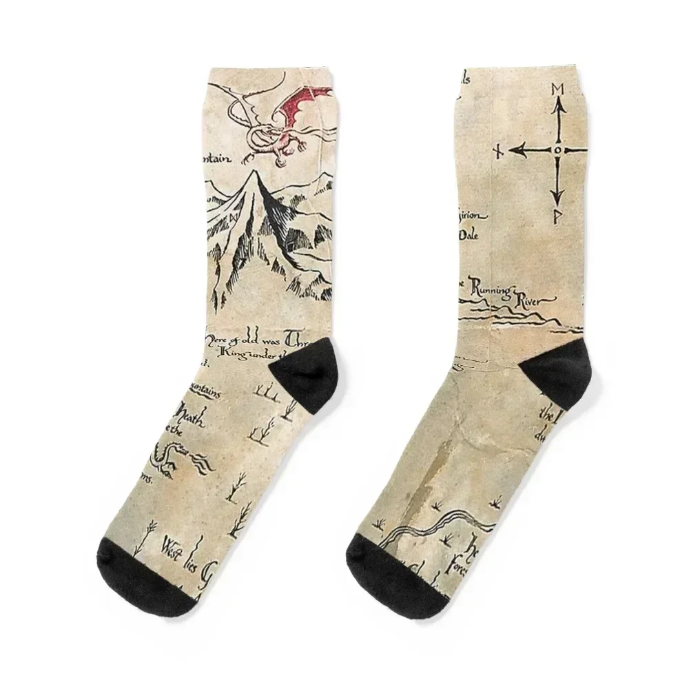 Calcetines con mapas de carretera, regalos de invierno, senderismo, regalos de Navidad para niños, calcetines masculinos, tenis para mujer, calcetines geniales para hombre y mujer