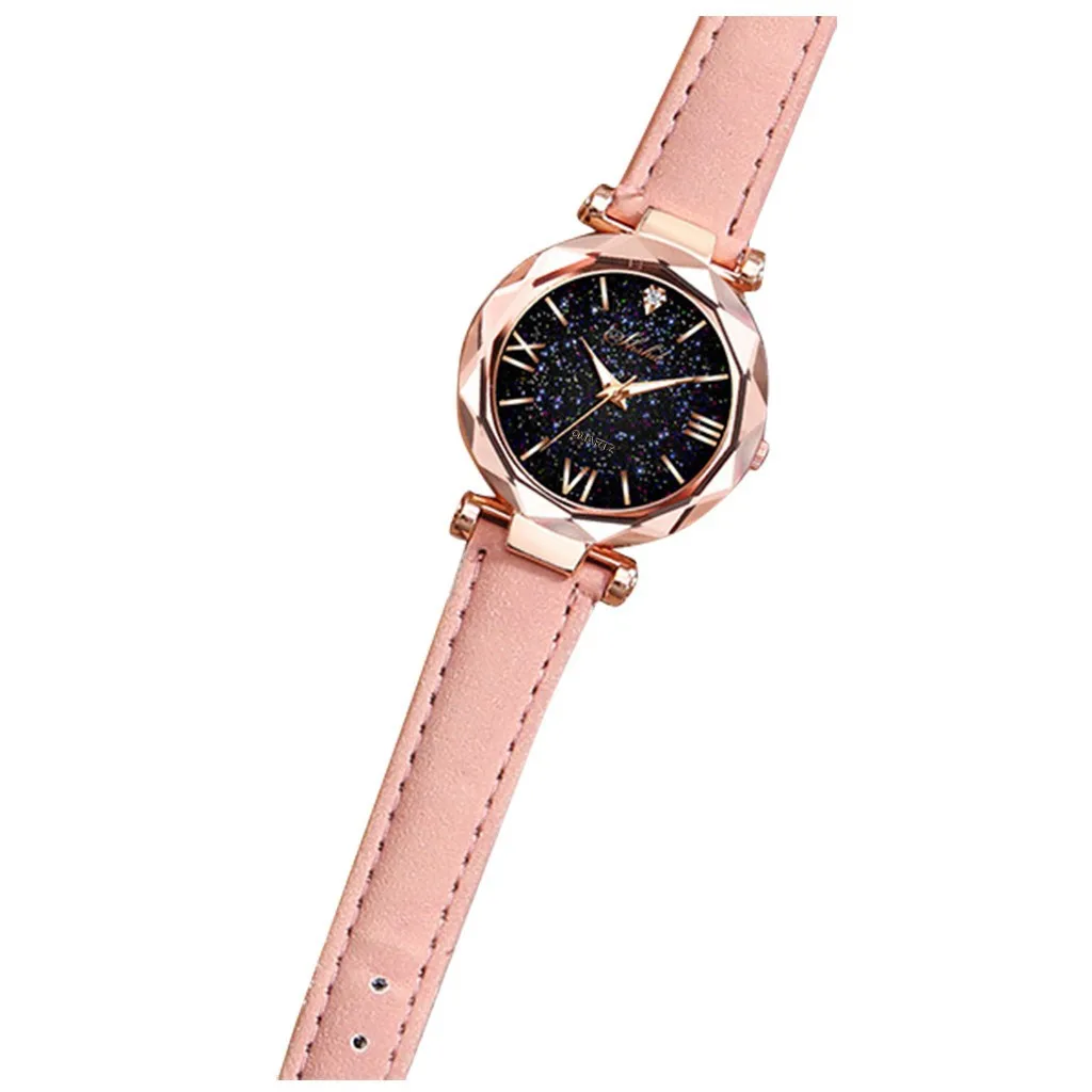 Fashion Watch For A Women Elegant Magnet Quartz Women Watch Buckle Starry Sky Roman Numeral Lady Wristwatch Gift Dropshipping