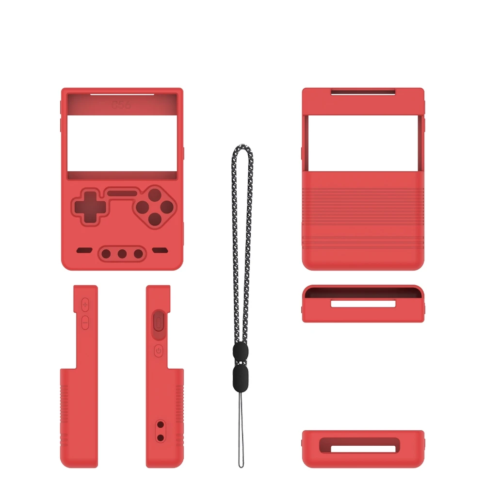 Durable Silicone Protective Case for Trimui Brick Gaming Console Drop Protection Simple Solid Color Design Gaming Accessory