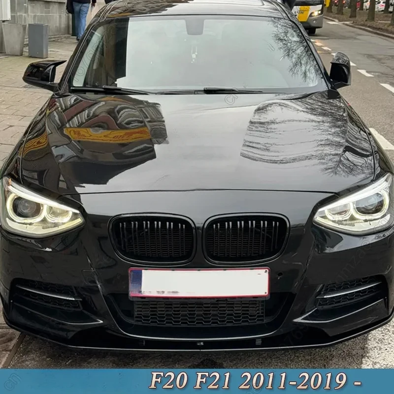 Black Car Front Bumper Lip Body Kits Spoiler Sp Canard Lip  F20 F21 116i 118i 120i 118d 120d M135i M140i 2011-2019