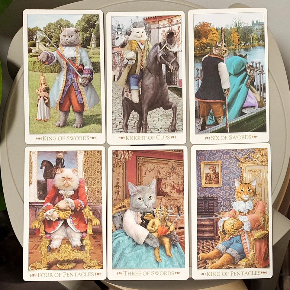 The Baroque Bohemian Cats' Tarot Deck, 12*7cm 79-Card Feline