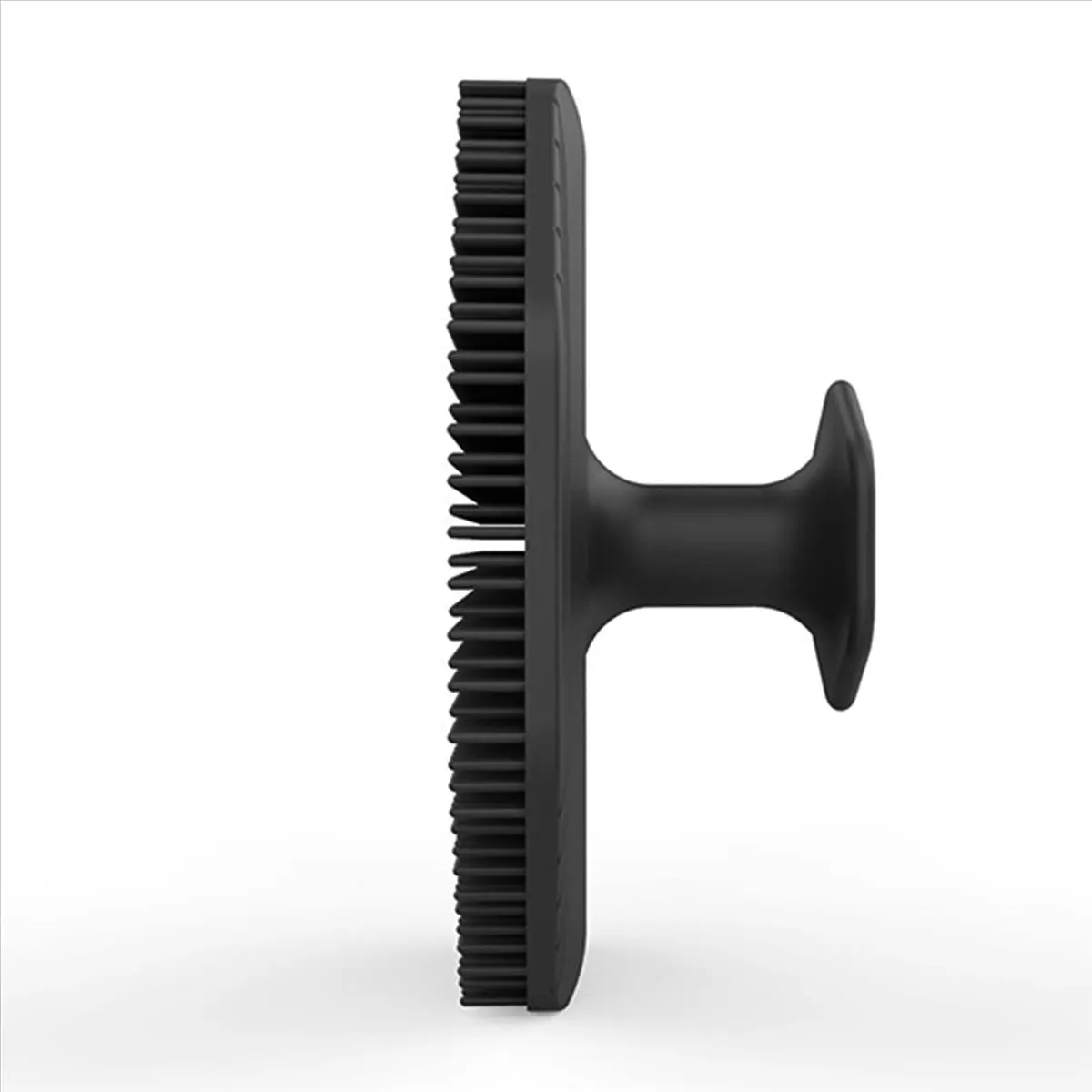A72P 2Pcs Silicone Face Scrubber ,Soft Silicone Cleansing Brush Clean Pores Massage Cleansing Brush,Black