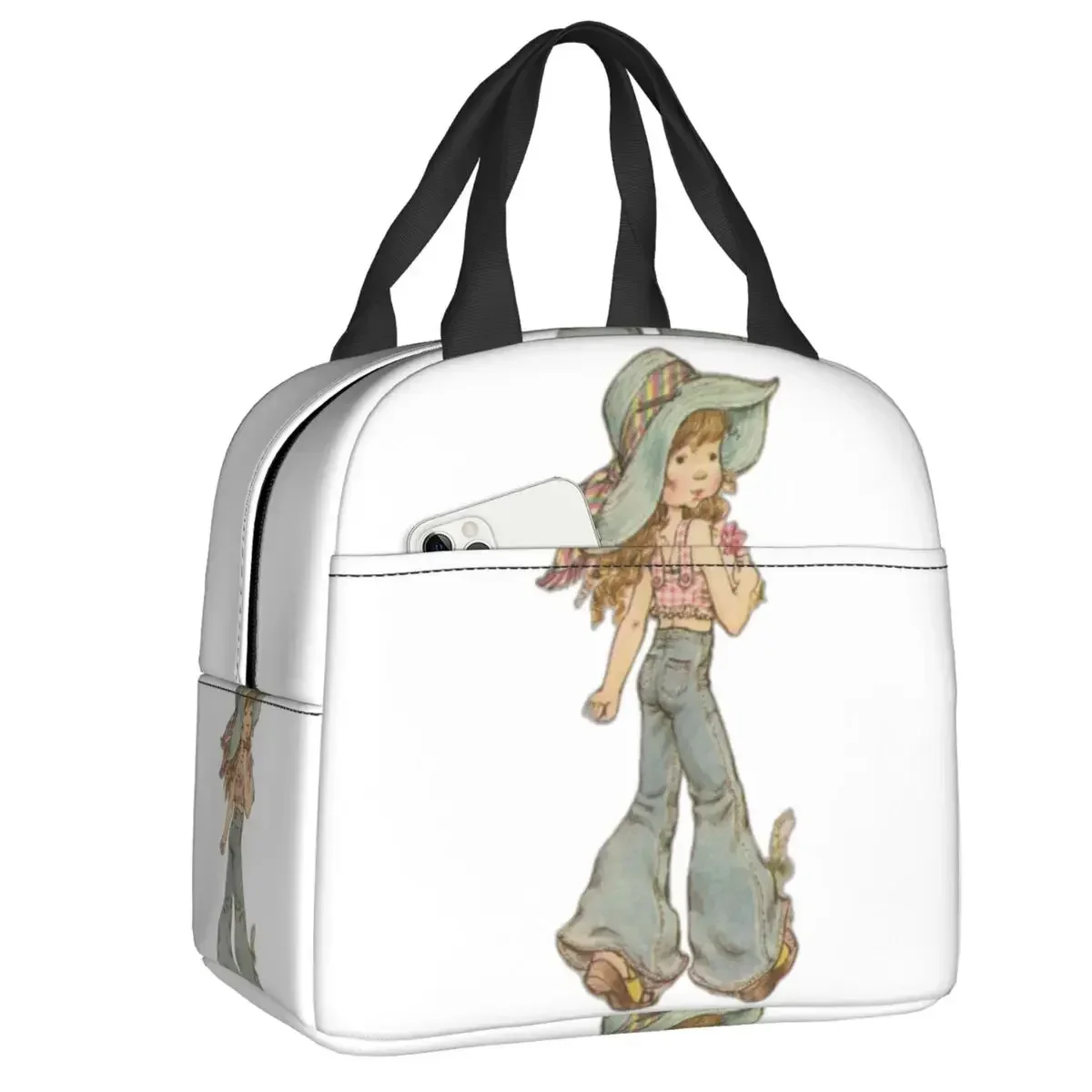 

Custom Cartoon Animation Sarah Kay Resuable Lunch Boxes Women Leakproof Thermal Cooler Food Insulated Lunch Bag Children Student