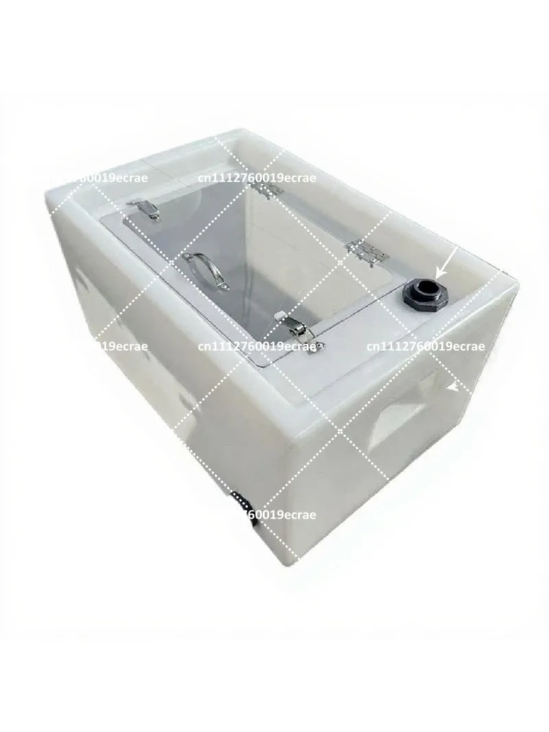 Horizontal Clamshell Fish Box 100L 130L 180L 800L Live Fish Transportation Anti-Spill Water Tank for Trunk Trolley