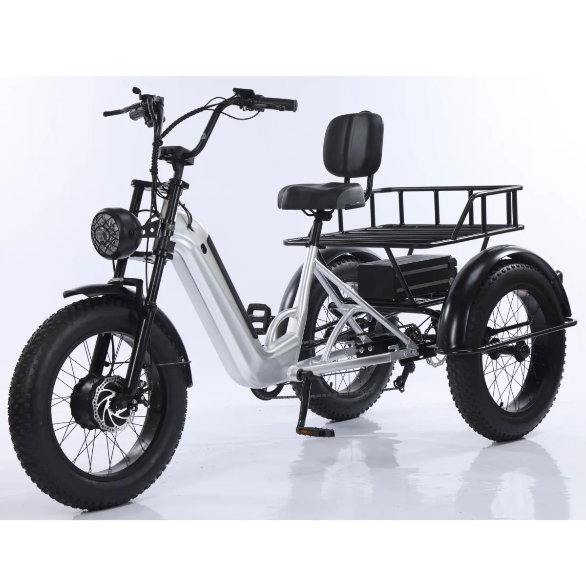 New 20-inch built-in aluminum alloy ultra-long endurance lithium battery snow variable speed three-wheeled moped