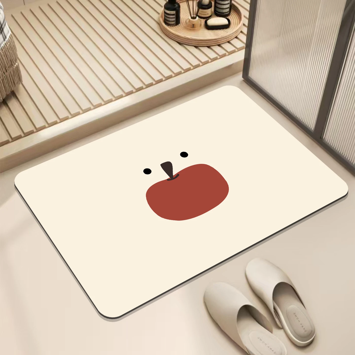 بسيطة الحديثة الخفيفة الفاخرة المشطورة الطين الكلمة حصيرة الحمام المرحاض باب امتصاص الماء عدم الانزلاق القدم حصيرة دخول باب حصيرة