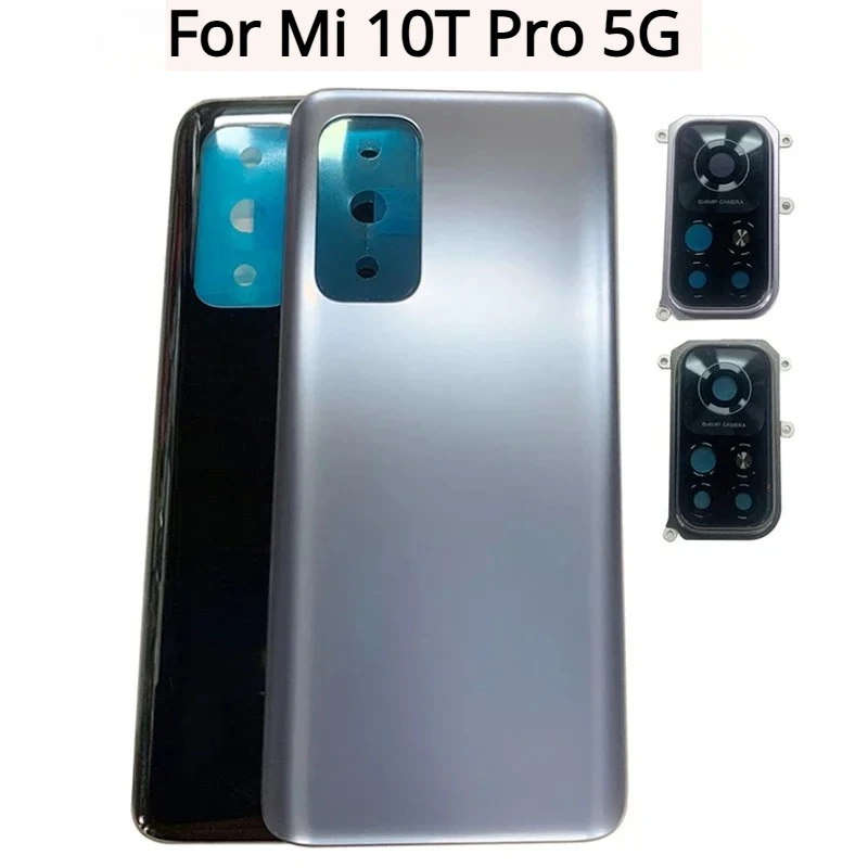 For Xiaomi Mi 10T Pro 5G Back Cover with Camera Lens Repair Parts