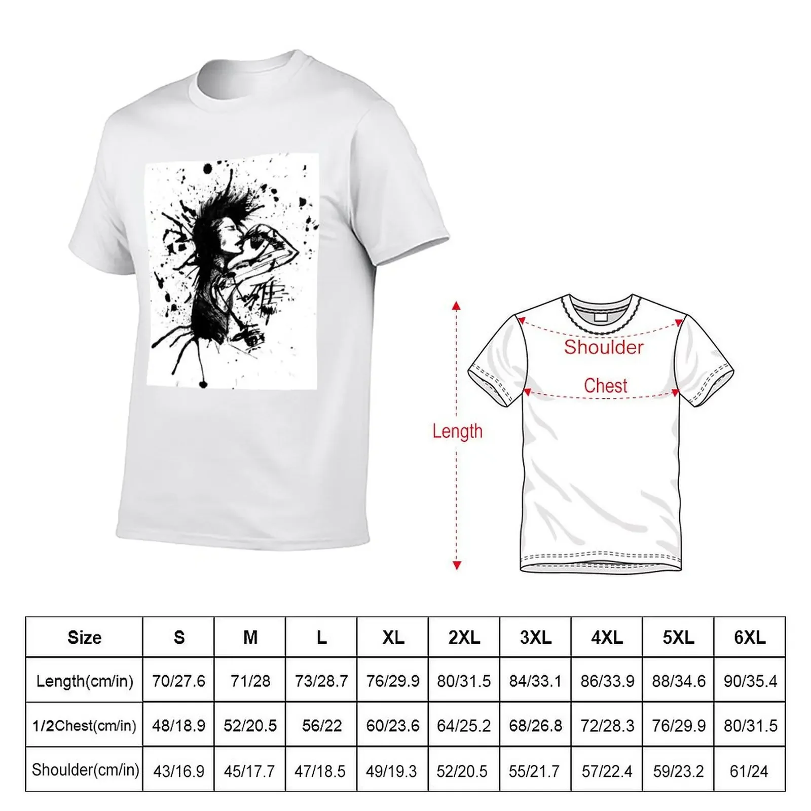 Miyavi Splash T-shirt Short sleeve tee graphics T-shirts for men cotton