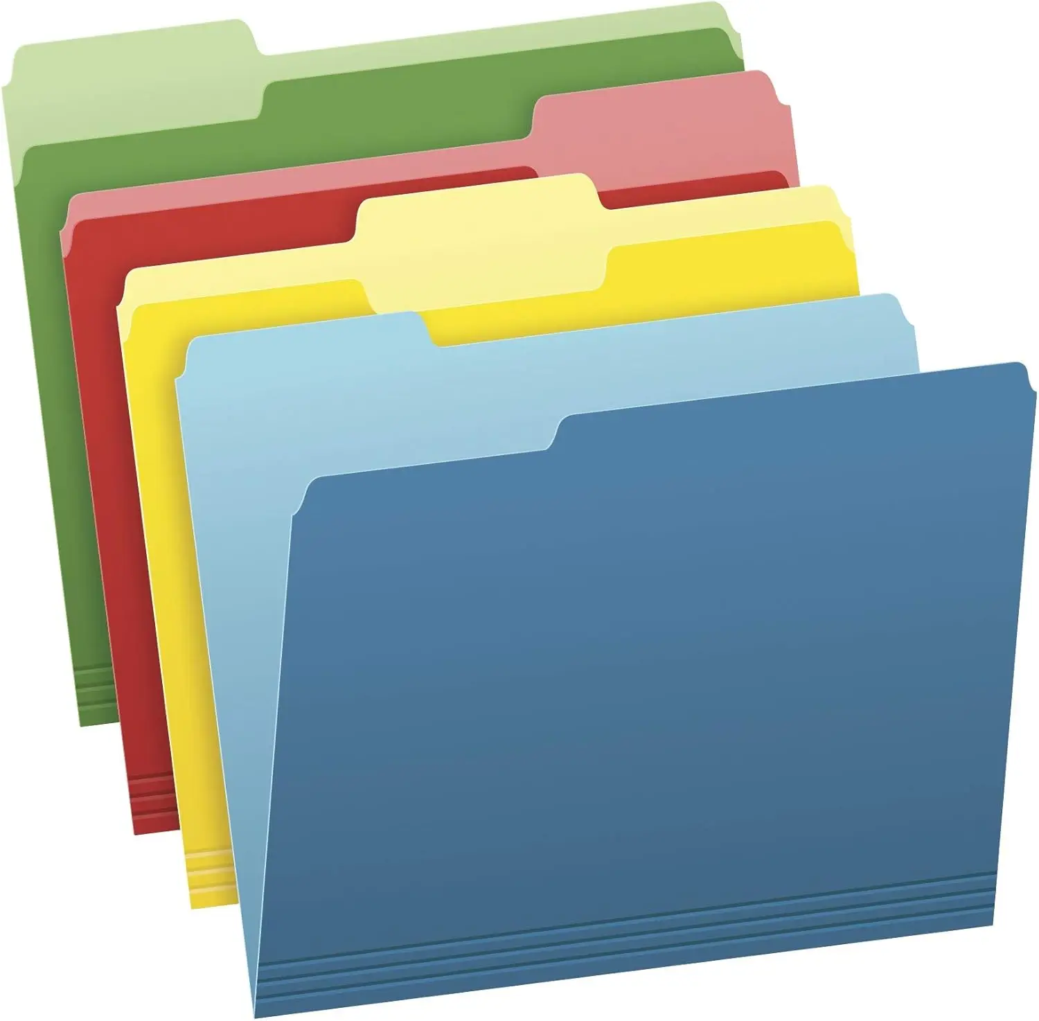 

36 Pack Colored File Folders, Letter Size 8.5x11 Inches, 3 Tabs for Easy Organization in School Office Home