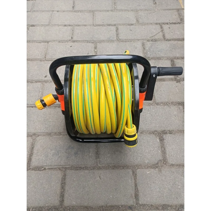 20 meters car wash water gun 4 points water pipe car storage rack automatic pipe reel 6 points garden tool artifact 30 meters