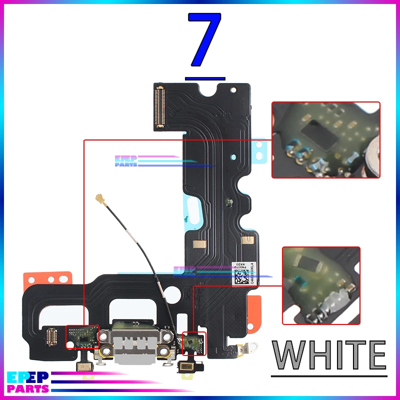 USB Port Charger Dock Connector Mic Cable for IPhone Xs Max X Xr 7 8 Plus Dock Charging Board Flex