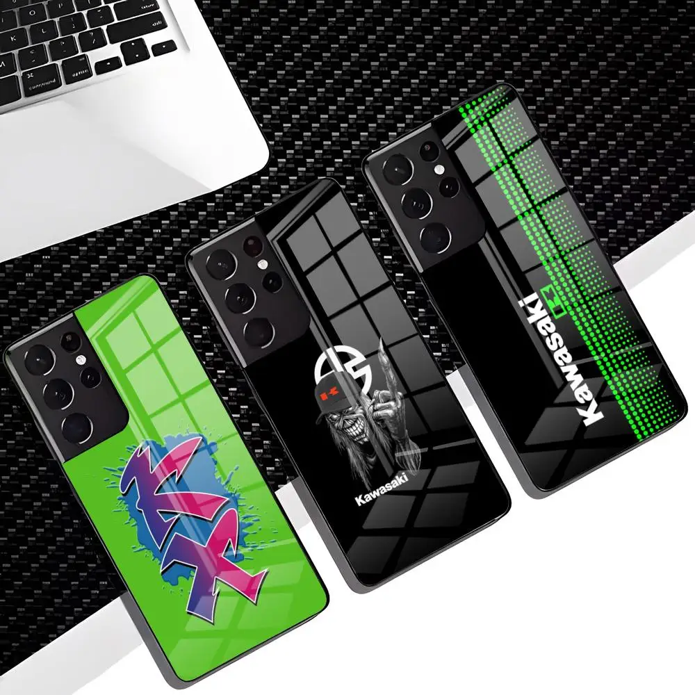 B-K-KaWa-SakIES Moto Logo Handyhülle für Samsung S26 S25 Edge S24 S23 S22 Ultra Plus Fe A57 A37 A17 A56 5G Glasabdeckung