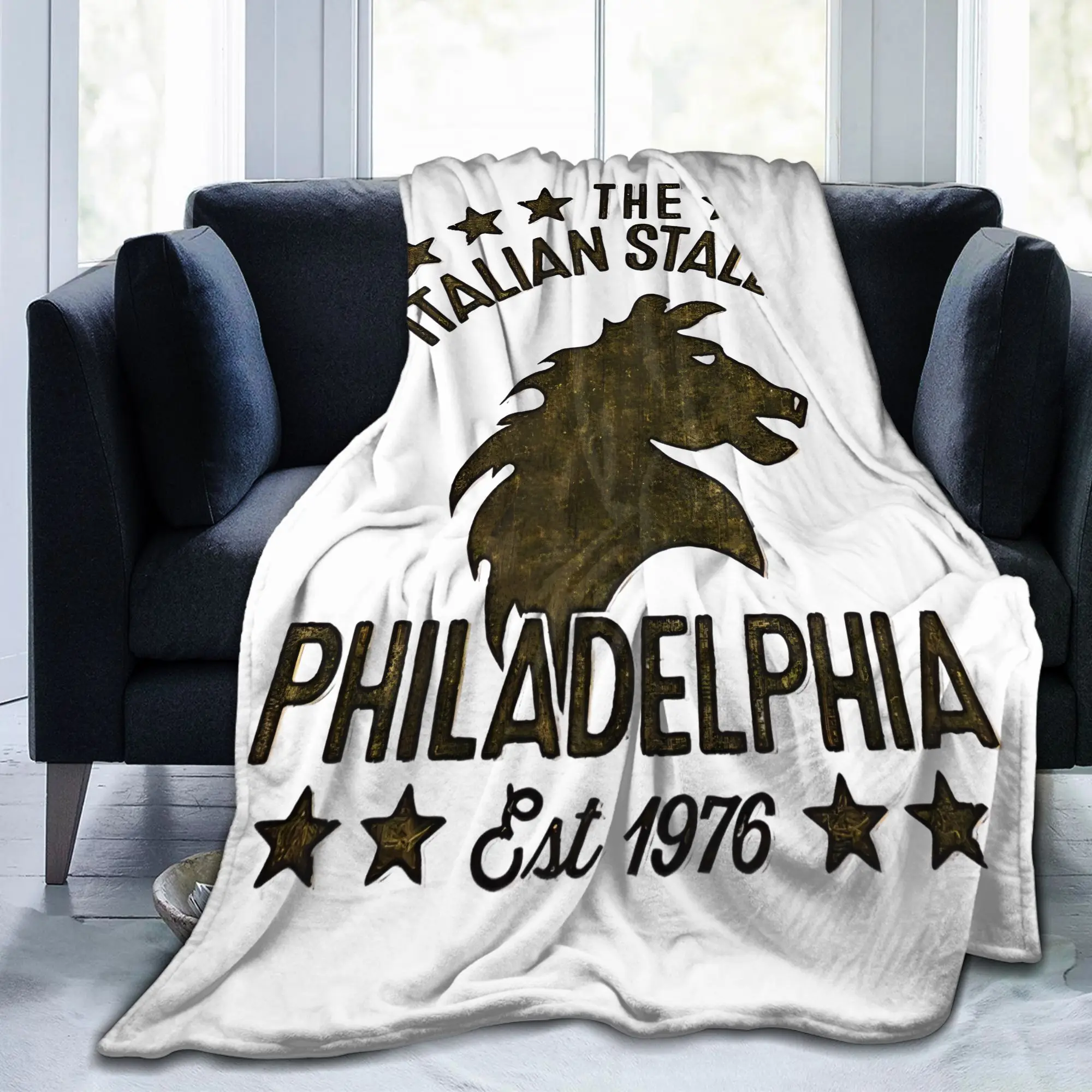 Rockys Philadelphia-1976 Italian Stallion Blankets Boxing Plush Bedding Throw Blankets Bedspread Soft Warm Decoration Portable