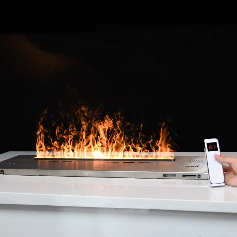 Customize Modern 0.8 to 2m Water Vapor Steam Fireplace Touchable Flames 3D Steam Electric Fireplaces